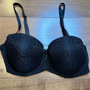LUXE Elegant Black Lace Bra